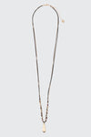 Beaded Cord & Chain Pendant Necklace