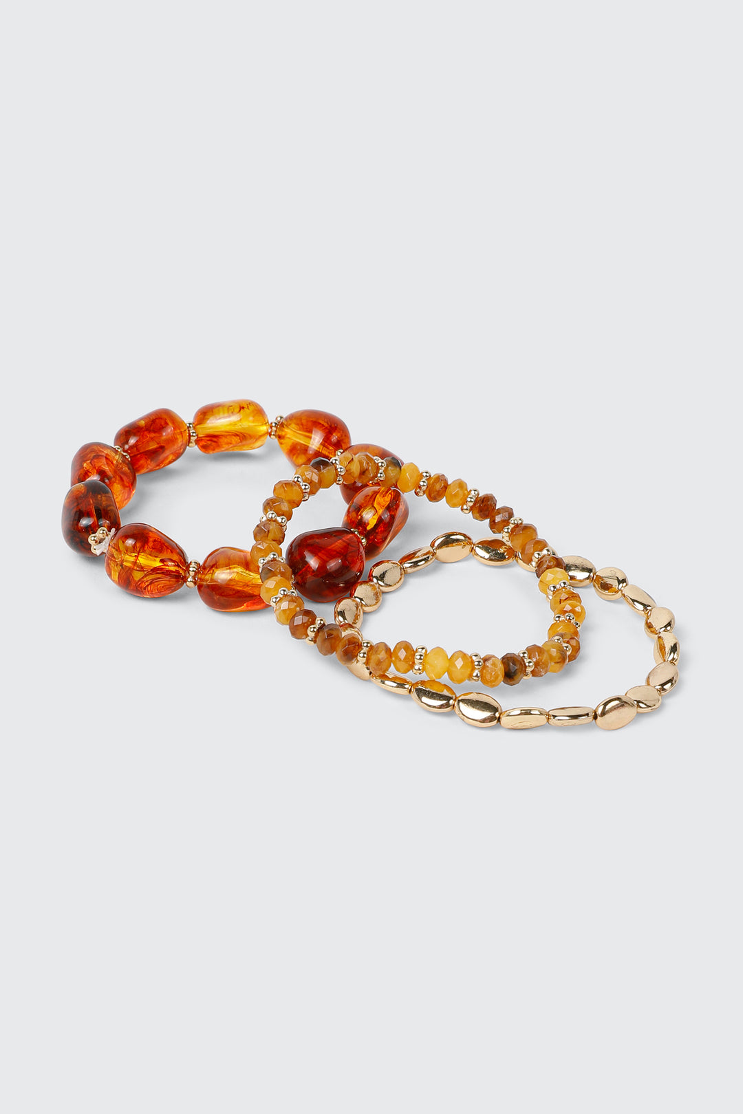 3-Pack Beaded Stretch Bracelets