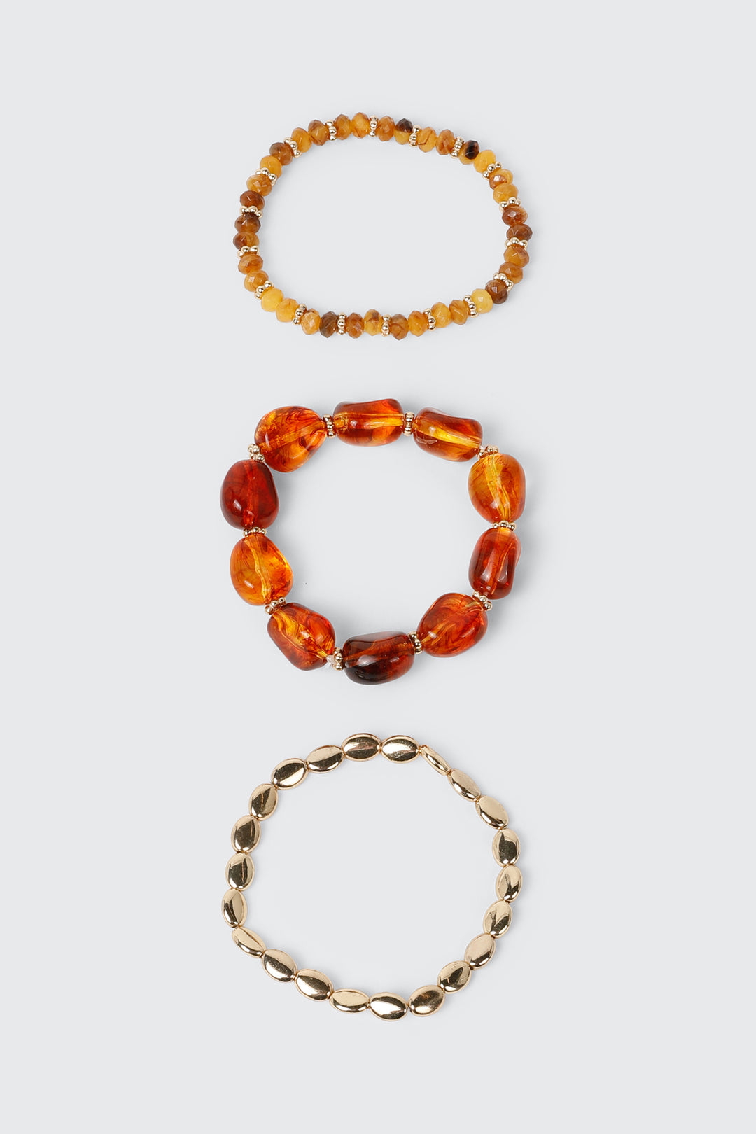 3-Pack Beaded Stretch Bracelets