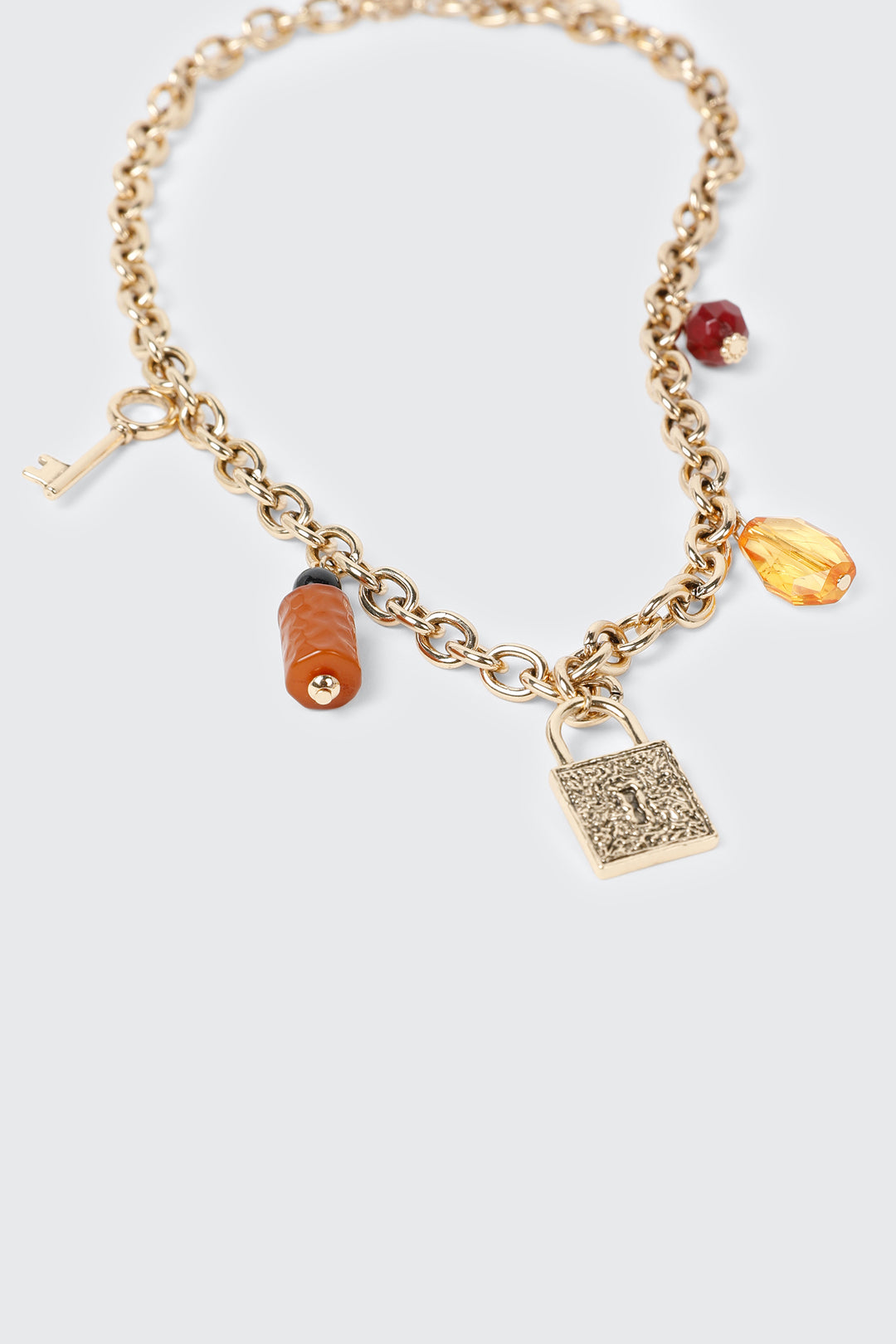 Mixed Charm Chain Necklace