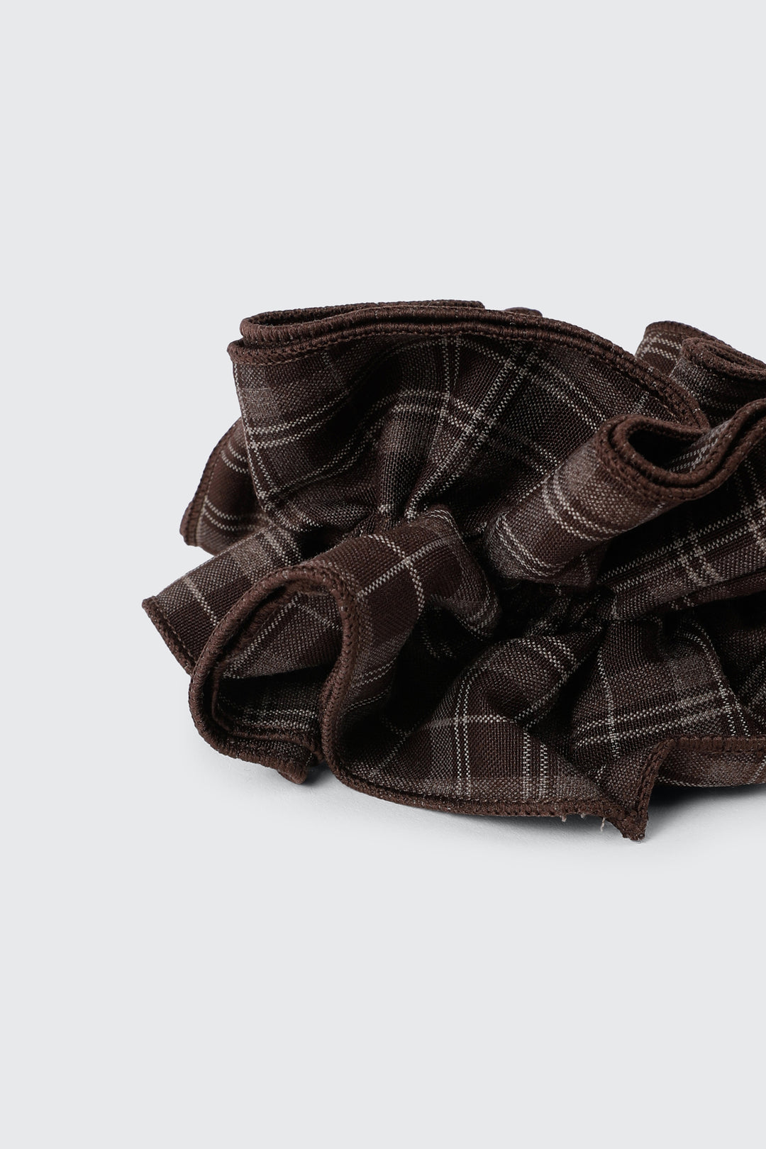 Plaid Double Layer Scrunchie