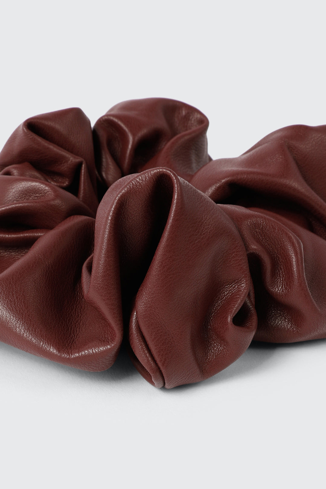 Faux Leather Scrunchie