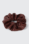 Faux Leather Scrunchie