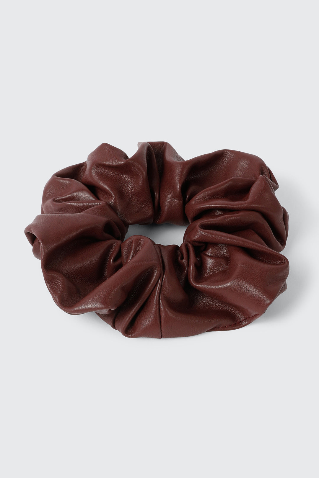 Faux Leather Scrunchie