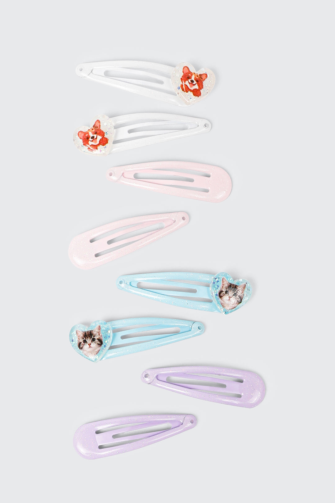 8-Pack Glitter Hair Clips