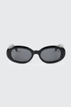 Chunky Oval Frame Sunglasses