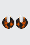 Tortoiseshell Hoop Earrings