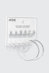 6 Pairs Hoop and Stud Earrings