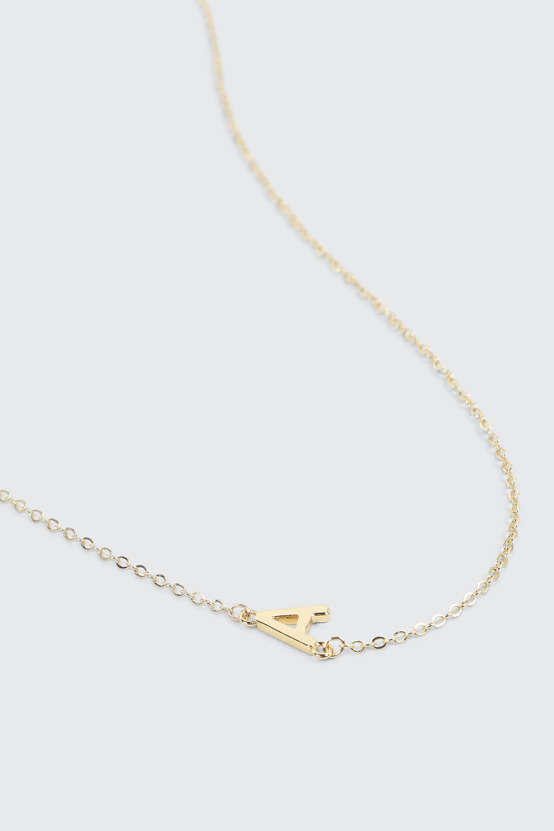 14K Gold Plated Initial A Necklace