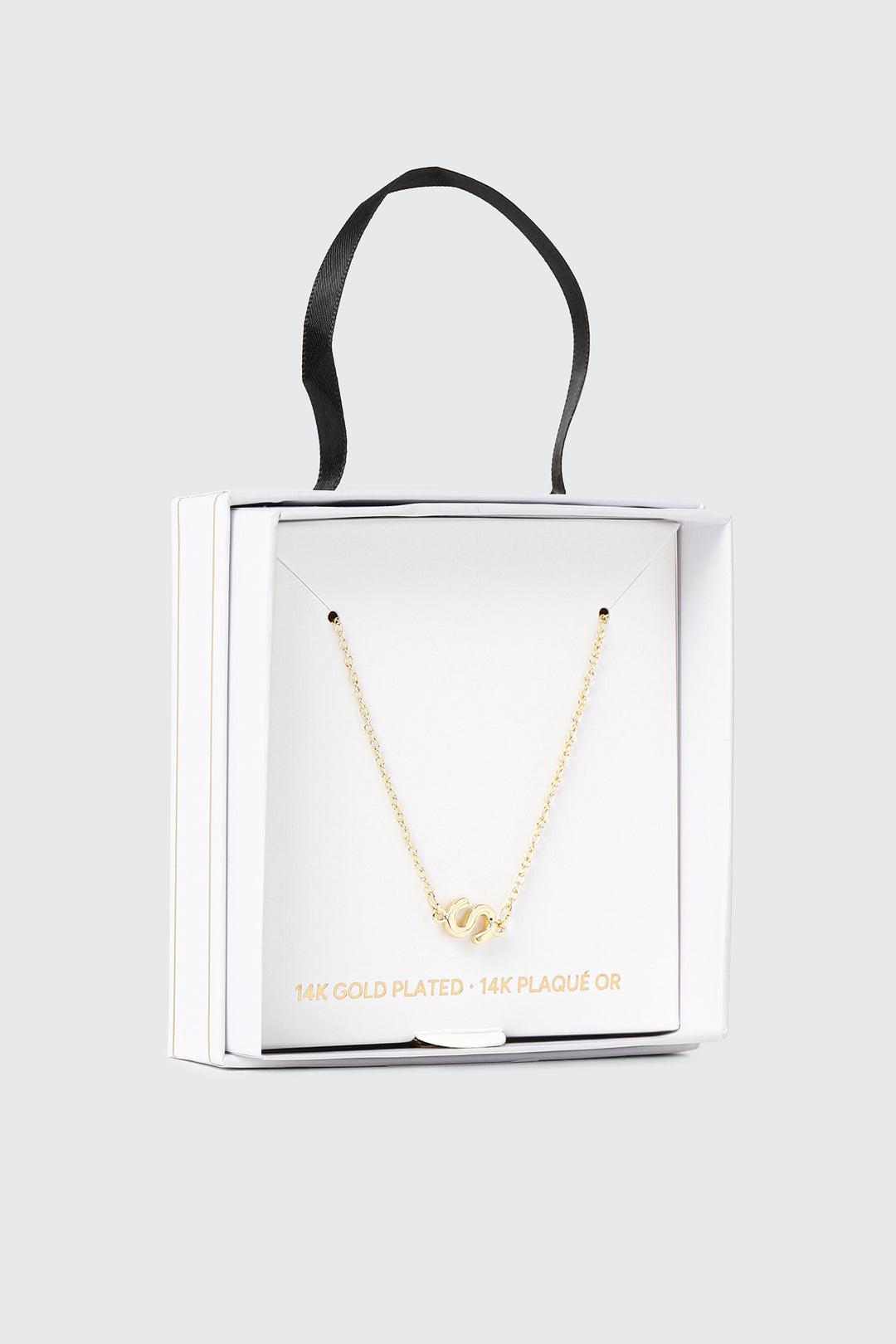 14K Gold Plated Initial S Necklace