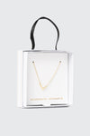Collier initiale L plaqué or 14K