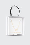 Collier initiale K plaqué or 14K