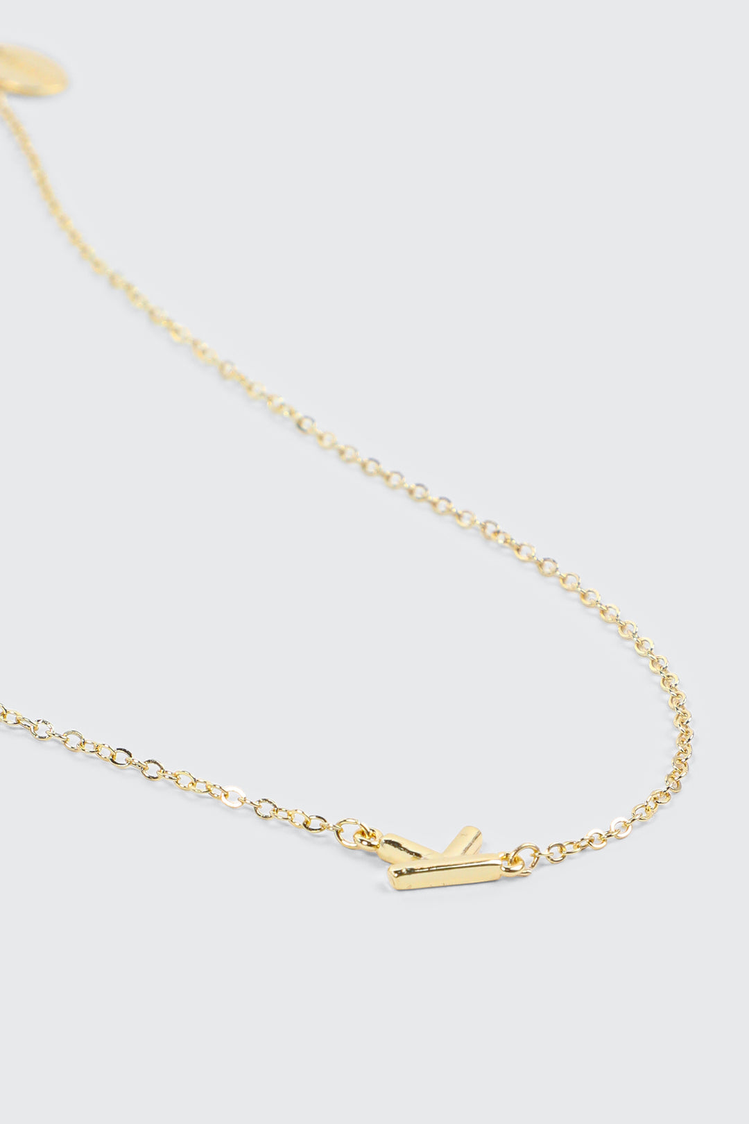 Collier initiale K plaqué or 14K