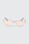 Slim Oval Cat Eye Sunglasses