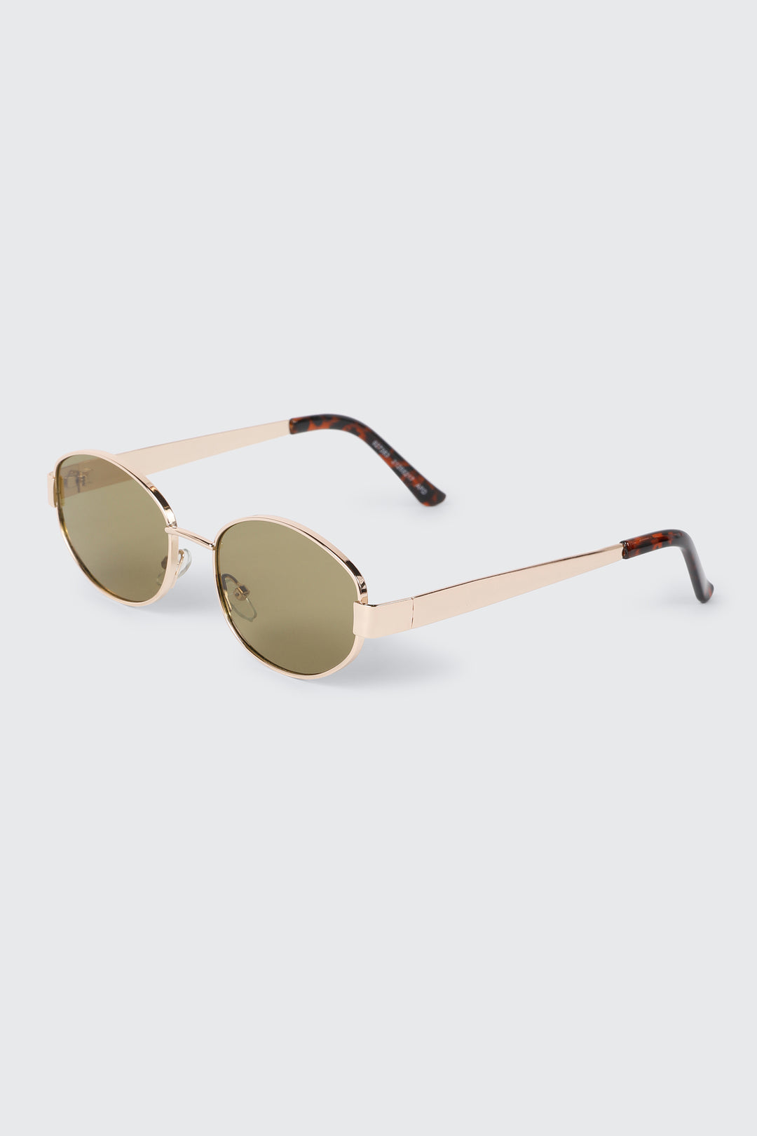 Lunettes de soleil ovales en métal