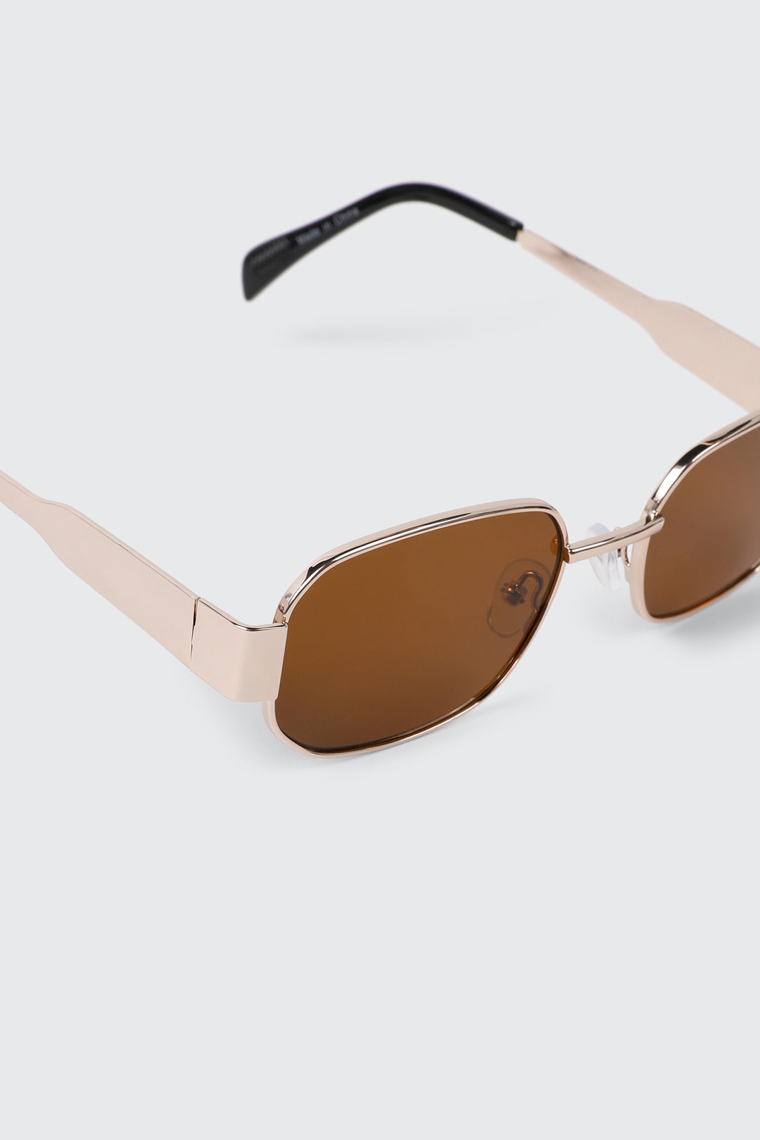 Slim Metal Rectangular Sunglasses