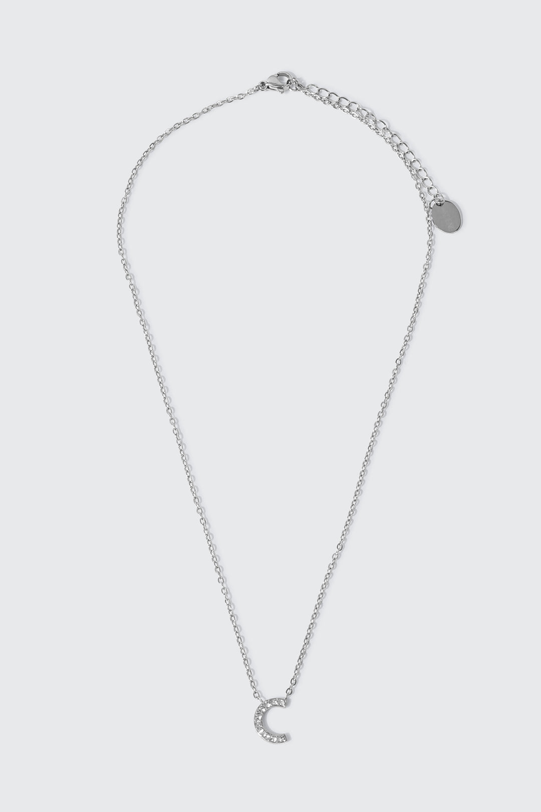 Stainless Steel Initial C Necklace