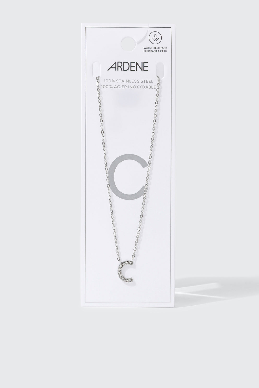 Stainless Steel Initial C Necklace