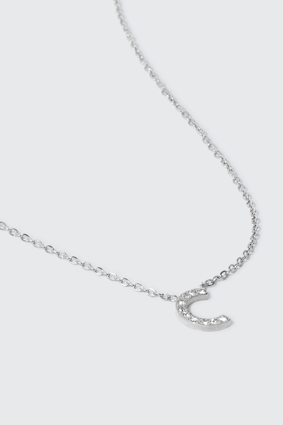 Stainless Steel Initial C Necklace