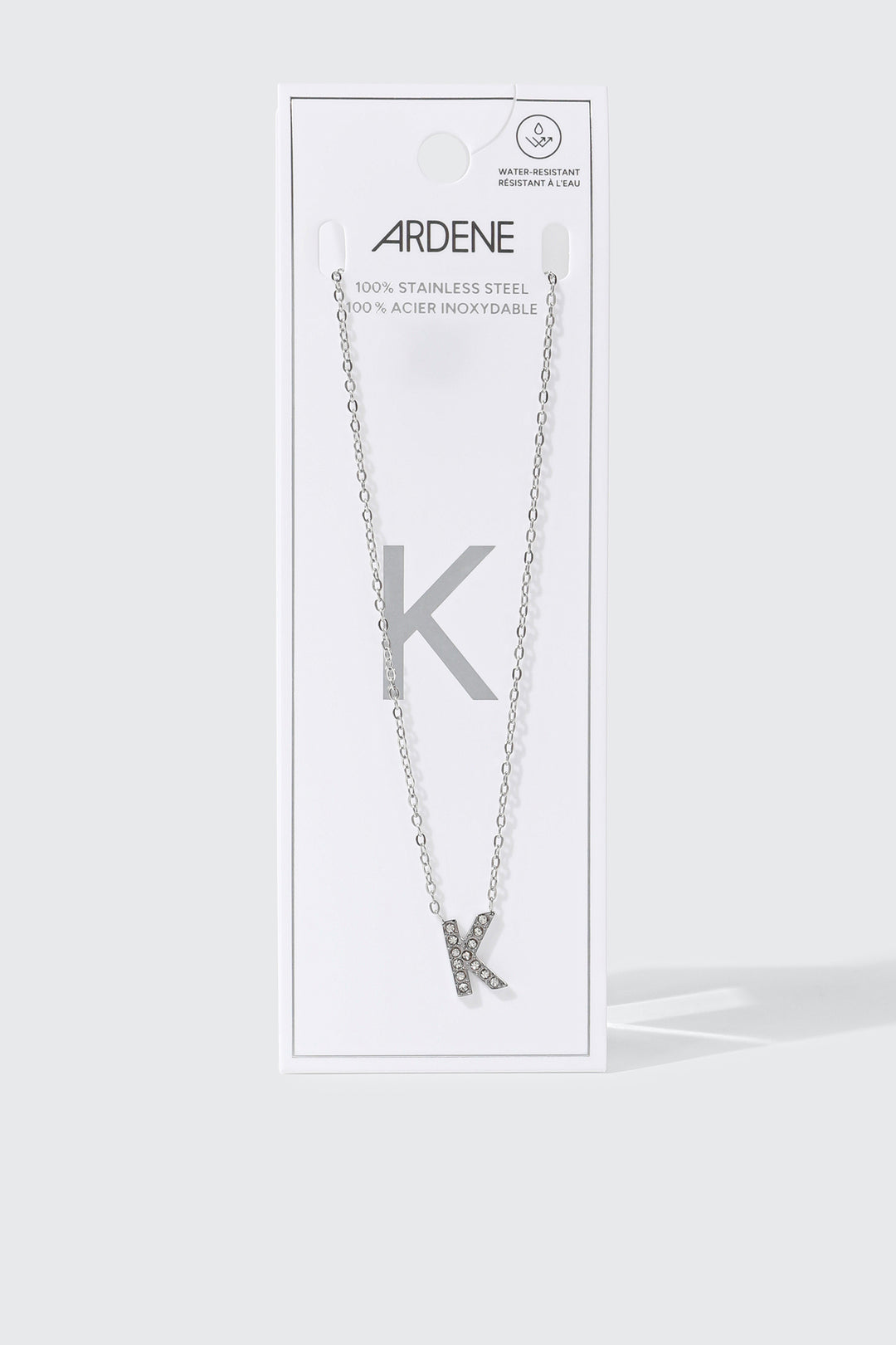 Stainless Steel Initial K Necklace