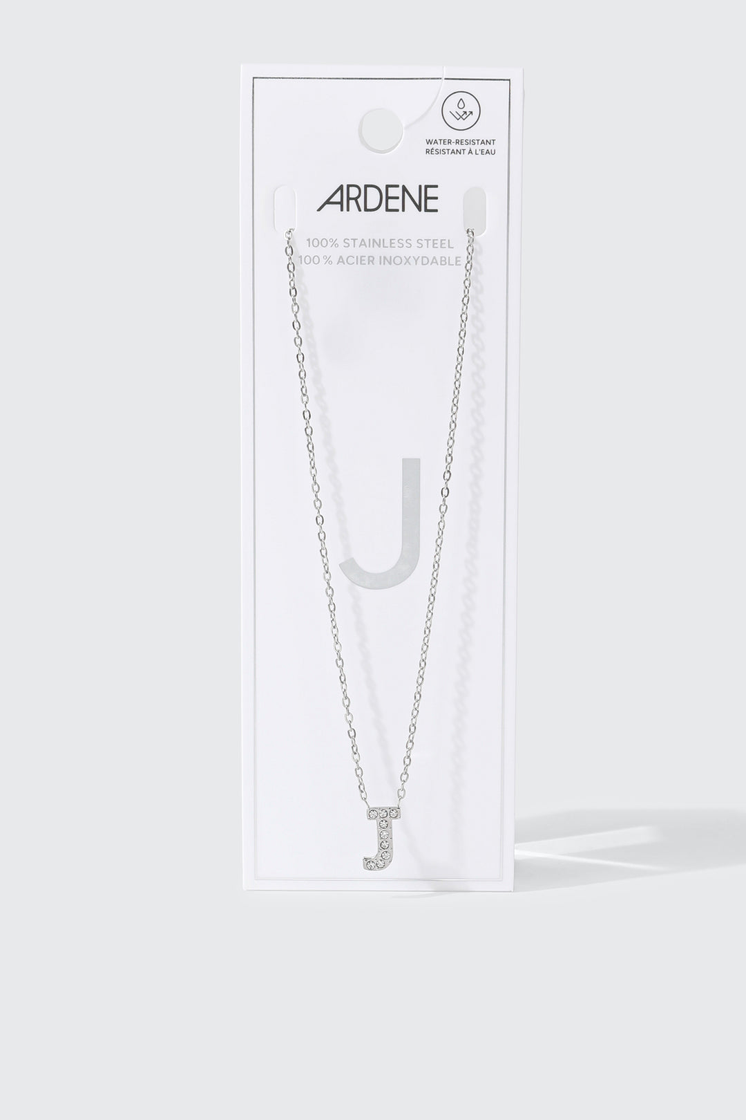 Stainless Steel Initial J Necklace