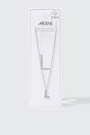 Collier initiale L en acier inoxydable