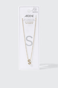 14K Gold Plated Initial S Necklace