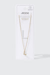 Collier initiale L plaqué or 14K