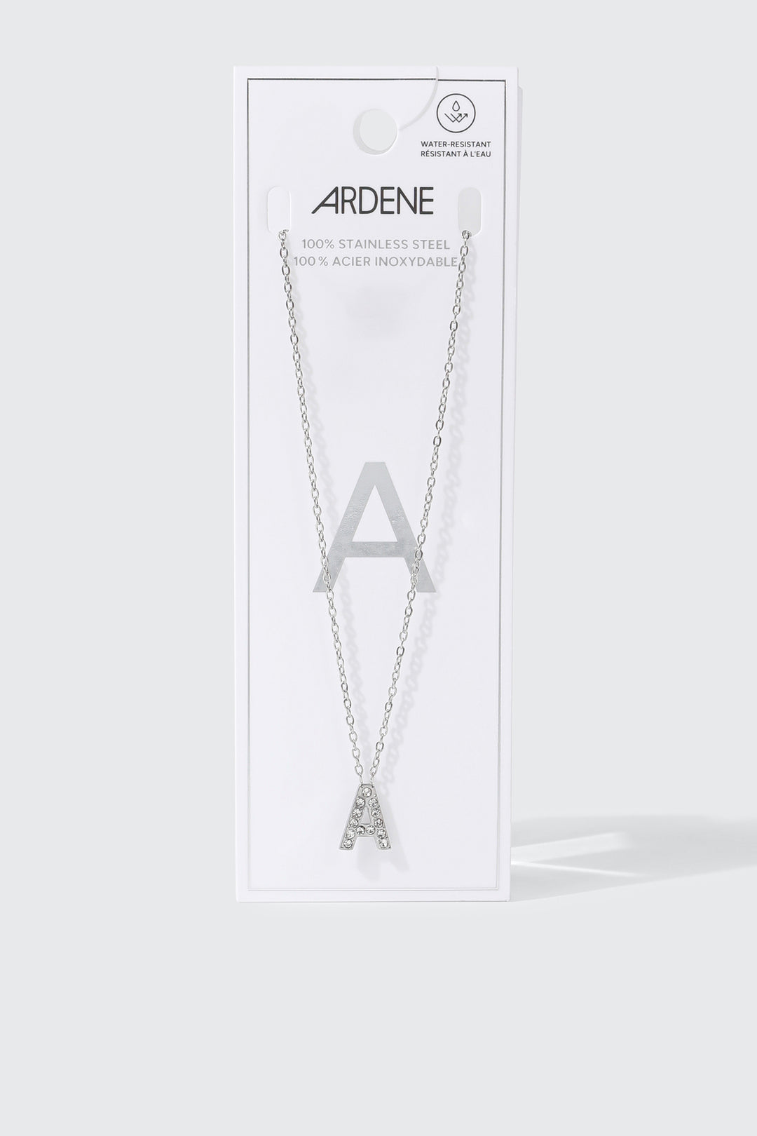 Stainless Steel Initial A Necklace