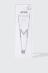 Stainless Steel Initial M Necklace