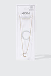 Collier initiale C plaqué or 14K