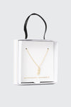 Collier initiale J plaqué or 14K
