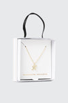 Collier initiale K plaqué or 14K