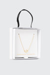 Collier initiale C plaqué or 14K