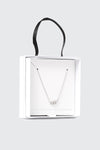 14K White Gold Plated Initial S Necklace