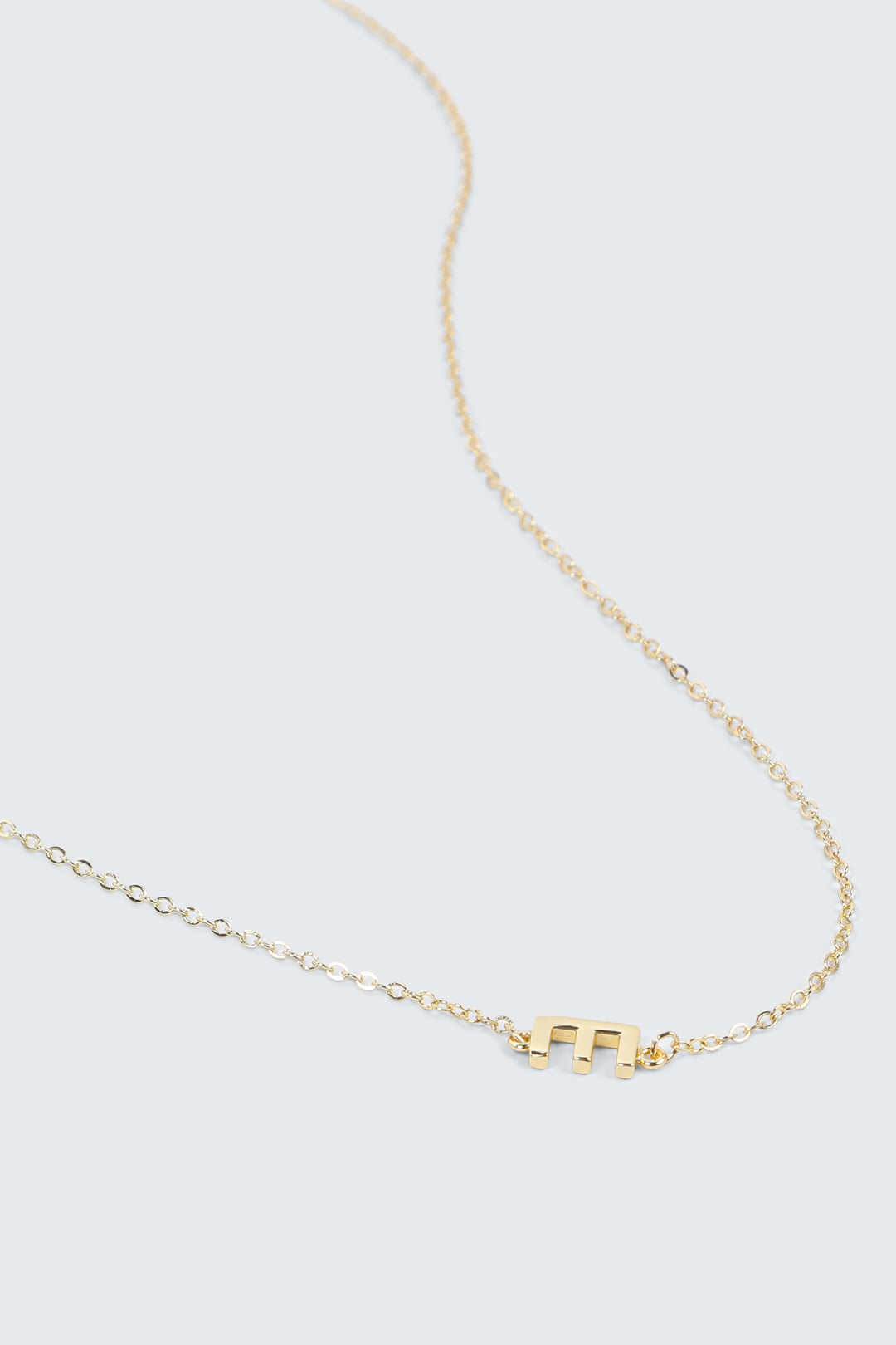 14K Gold Plated Initial E Necklace