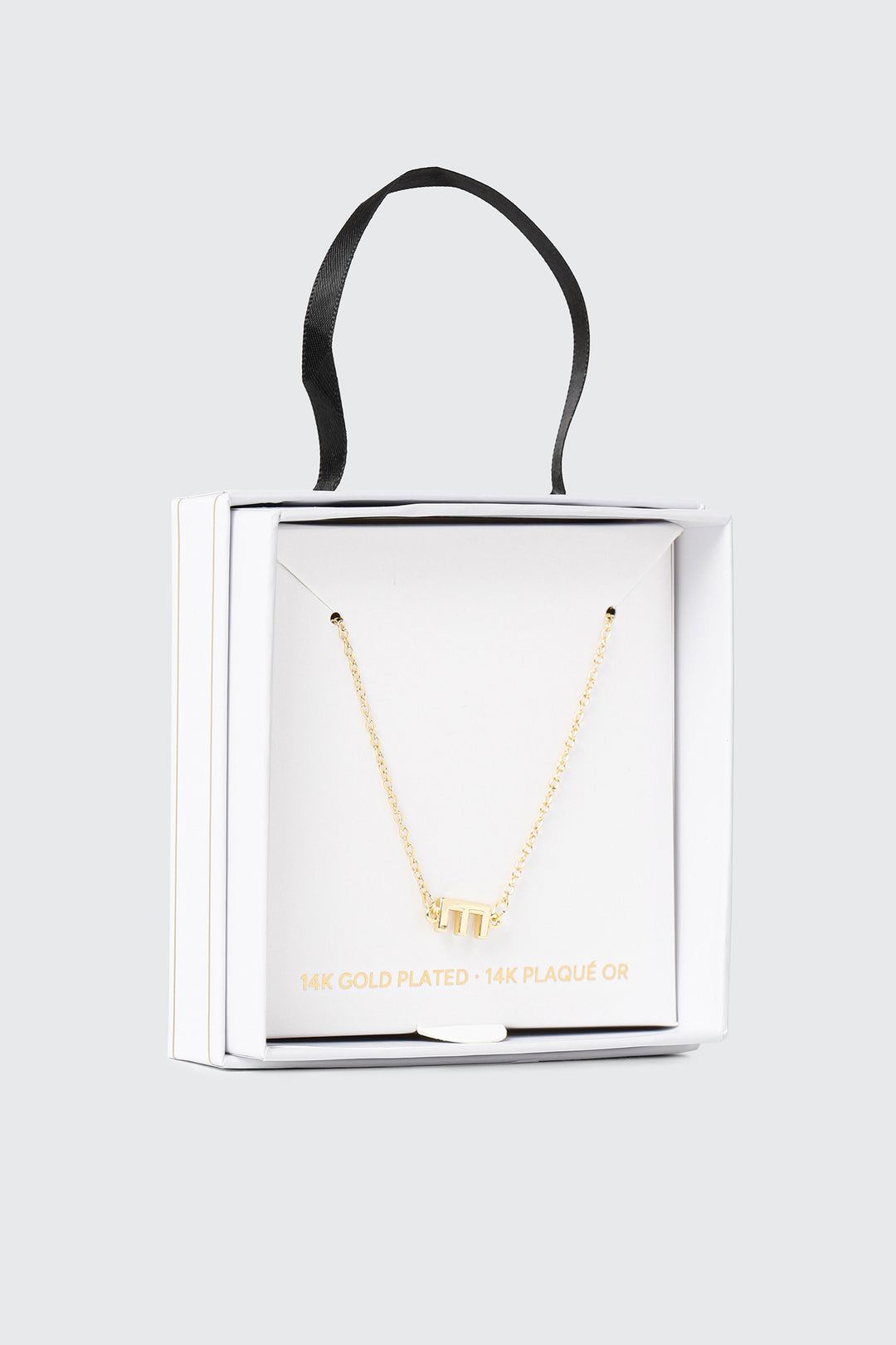 14K Gold Plated Initial E Necklace