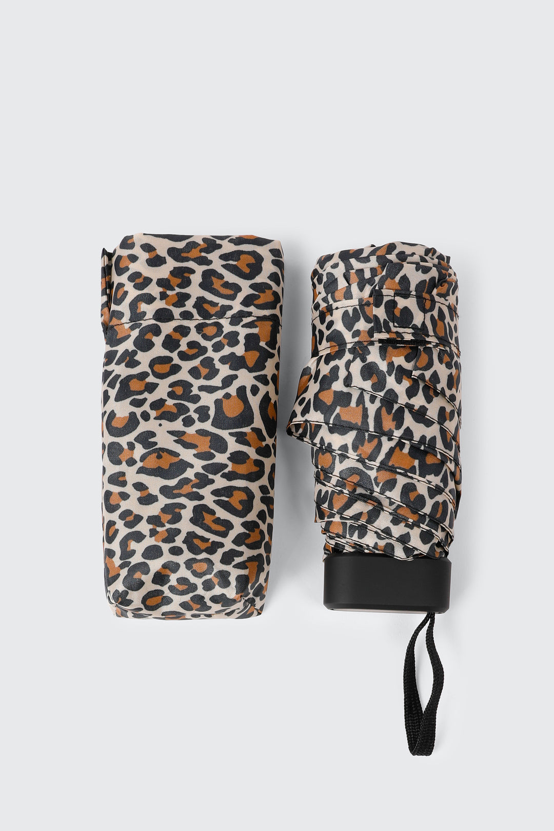 Mini Leopard Print Umbrella