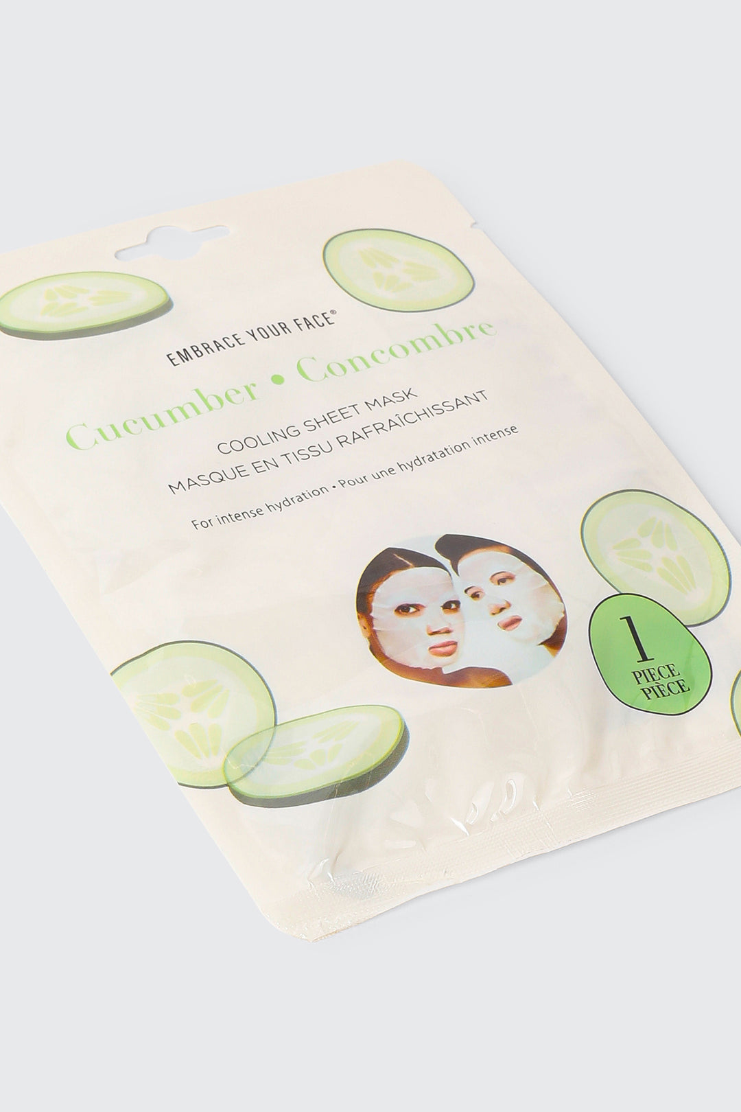 Masque en tissu rafraîchissant au concombre