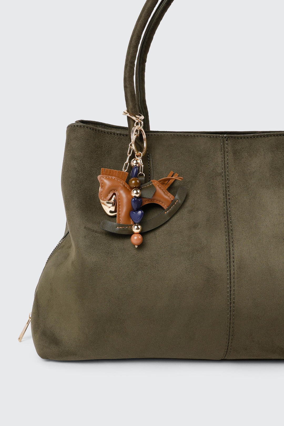 Porte-clés à breloque cheval à bascule