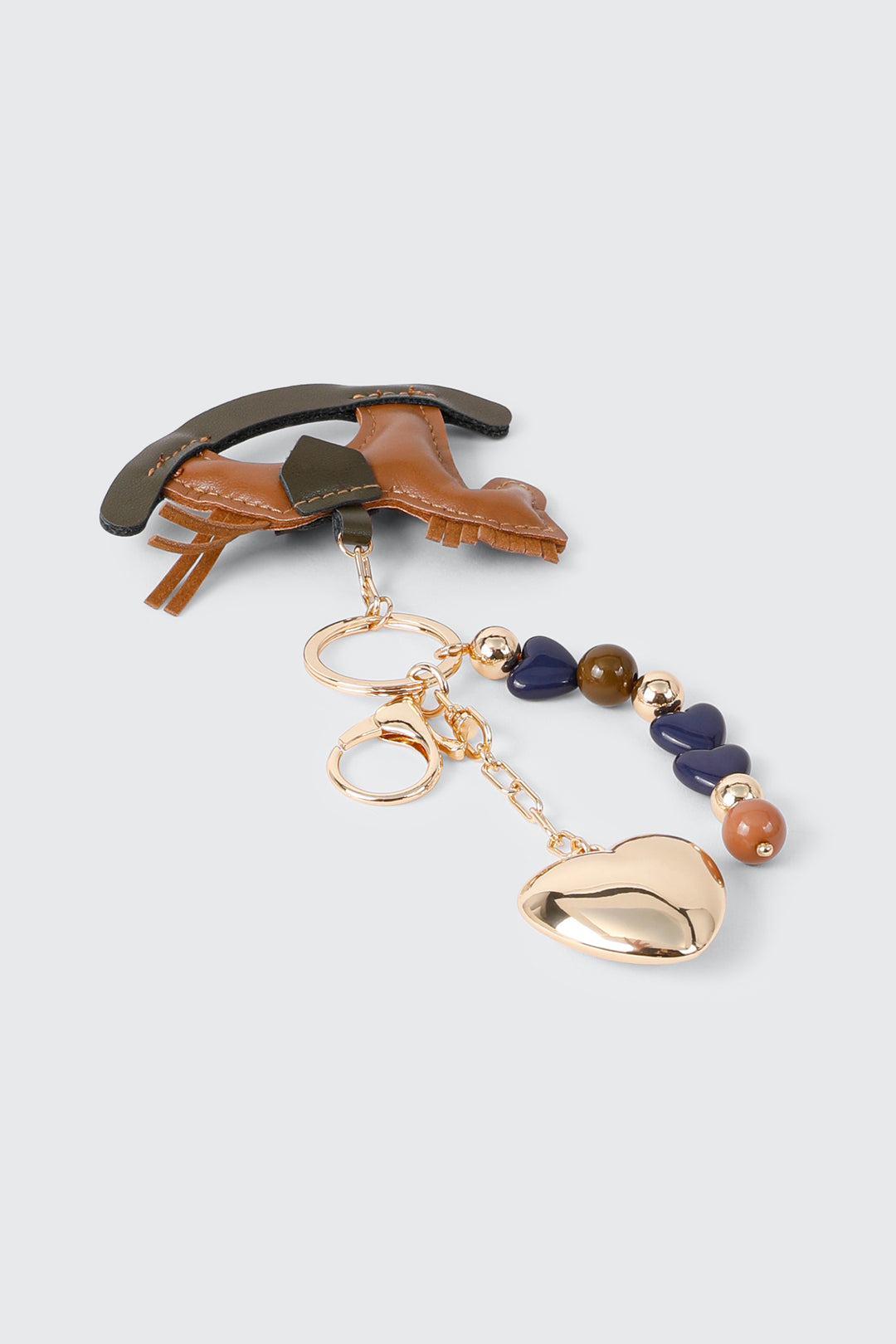 Porte-clés à breloque cheval à bascule