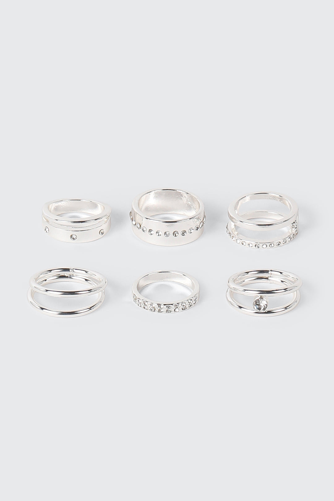 Lot de 6 bagues variées