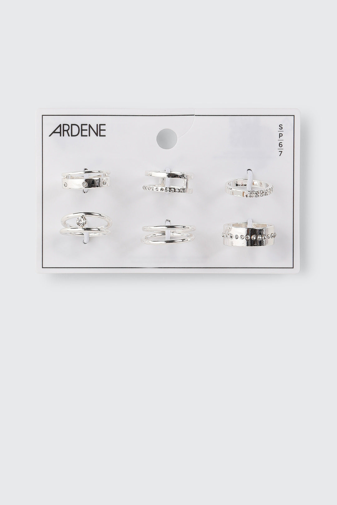 Lot de 6 bagues variées