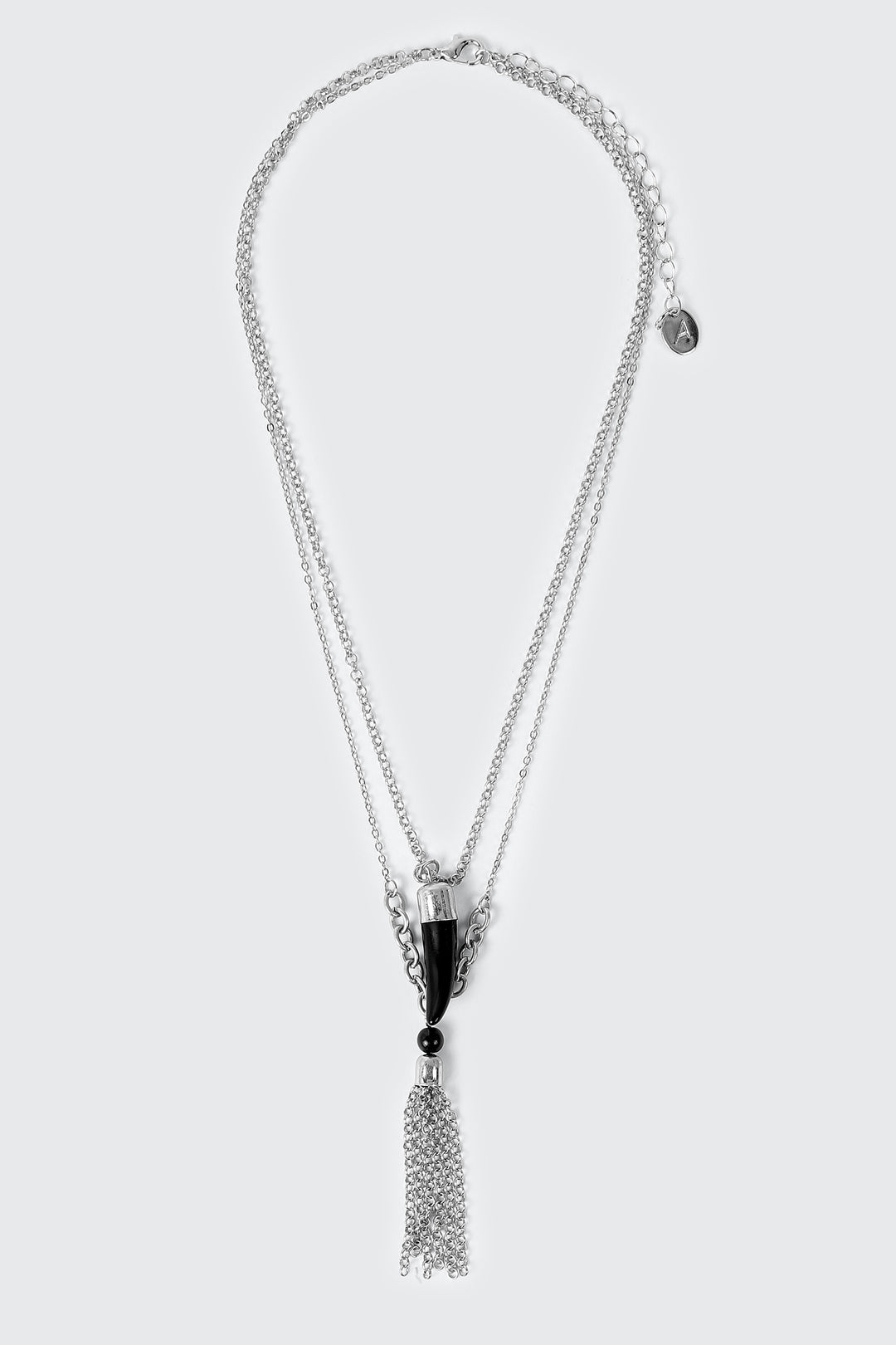 Two-Row Horn Pendant Necklace