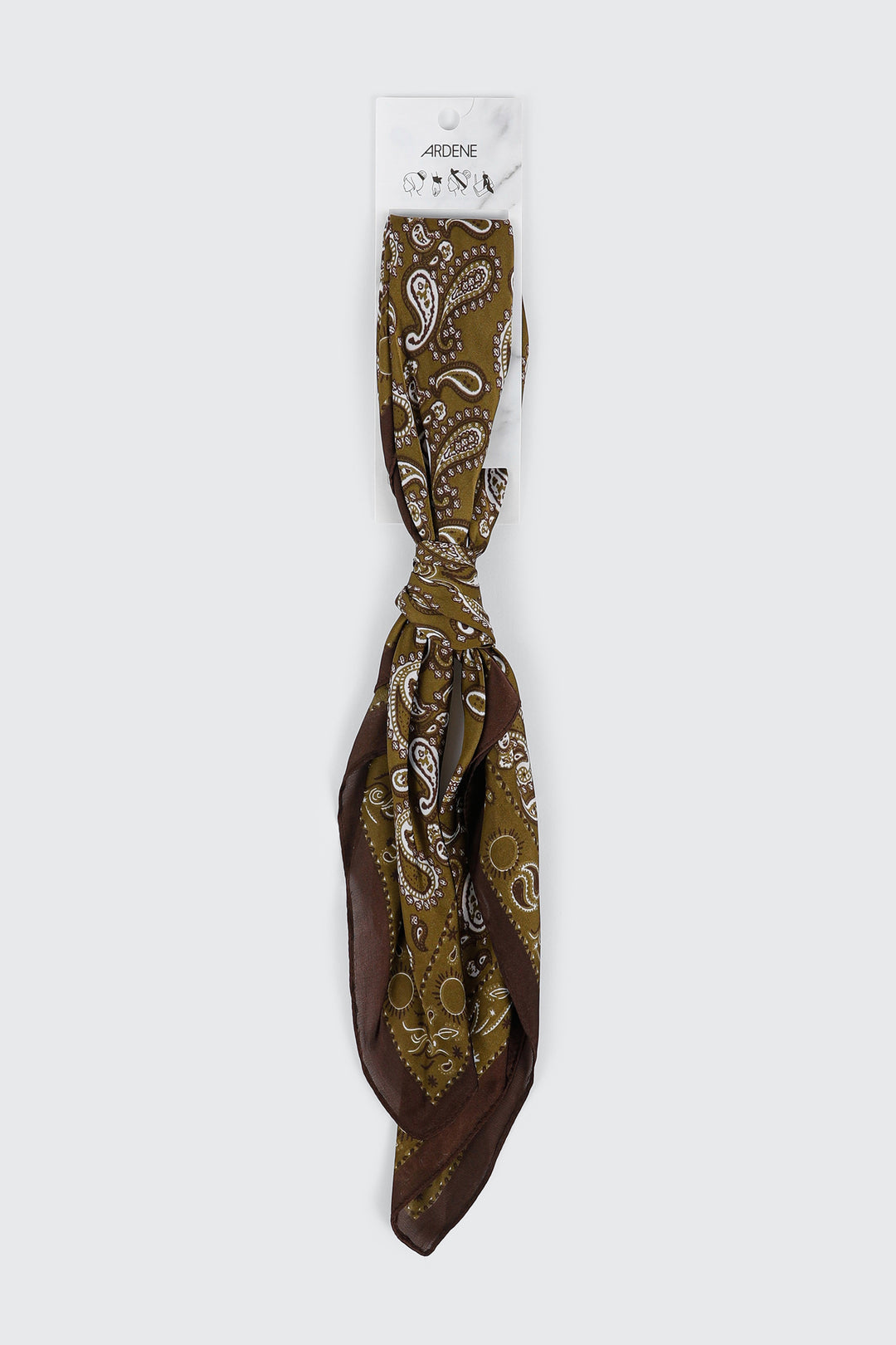 Square Paisley Print Scarf