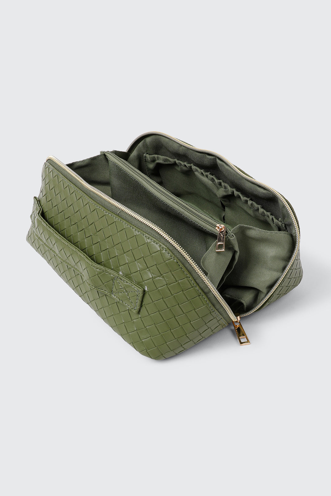 Woven Texture Cosmetic Bag