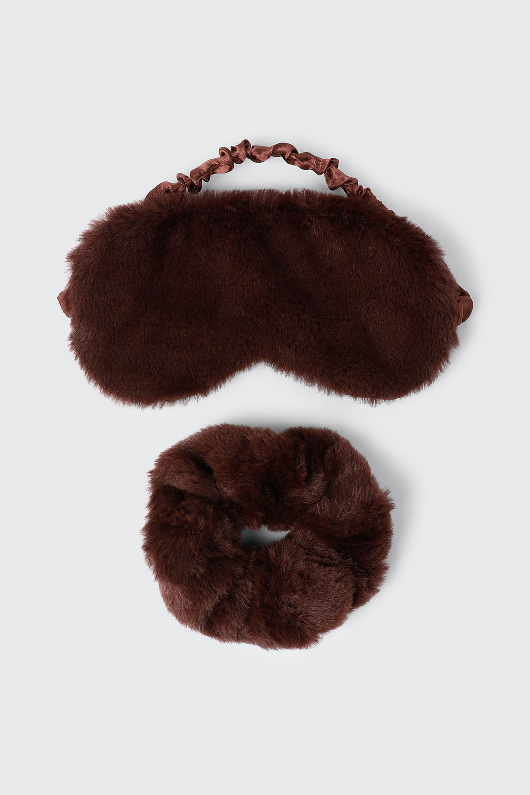 Faux Fur Eye Mask and Scrunchie Set