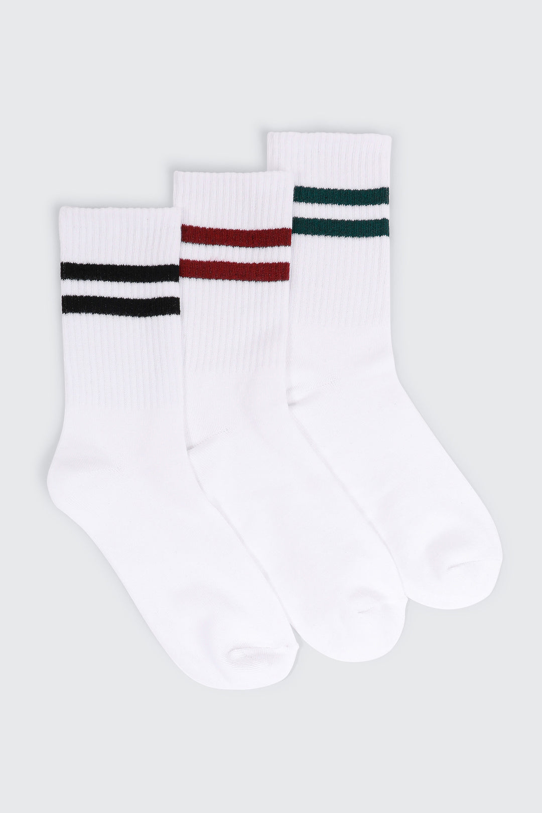Ribbed Crew Socks