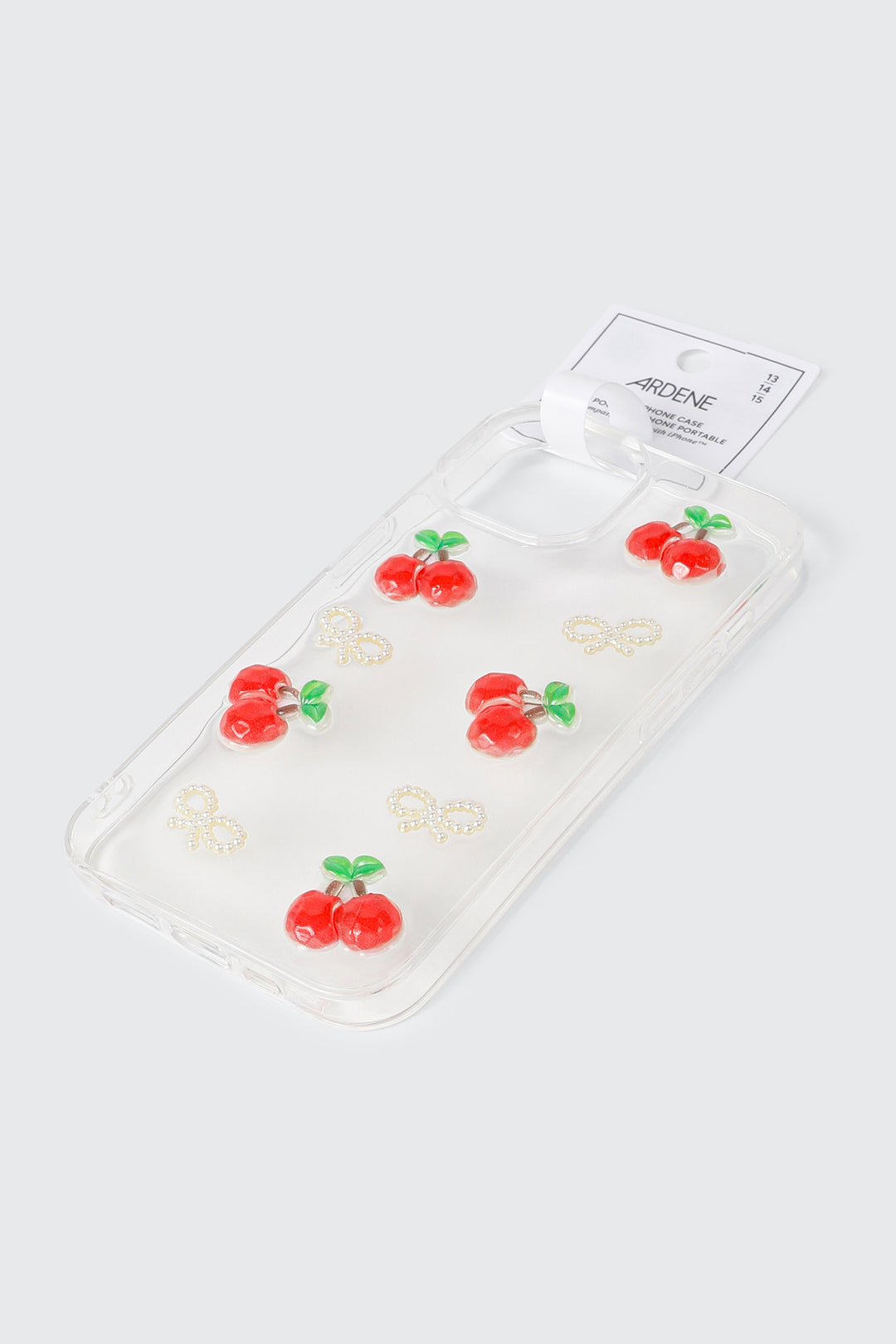 Étui transparent à cerises modèles 13/14/15
