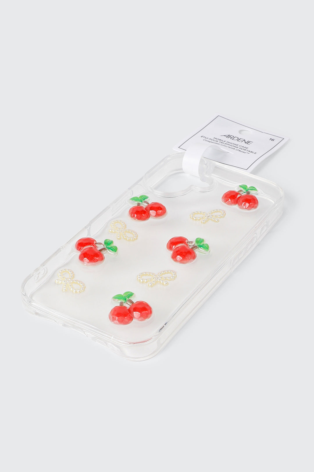 Étui transparent à cerises modèle 16